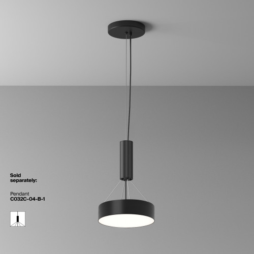 Светильник потолочный C032CL-24W4K-RD-B Maytoni Черный