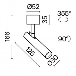 Светильник потолочный C141CL-L125-6W3K-W Maytoni Белый
