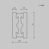 Шинопровод TRX154-112B Maytoni Черный