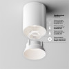 Светильник потолочный C064CL-12W4K-RD-WB Maytoni Бело-черный