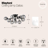 Светильник потолочный MOD545CL-12B Maytoni Черный