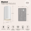 Светильник потолочный C052CL-01W Maytoni Белый