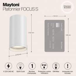 Светильник потолочный C052CL-01W Maytoni Белый