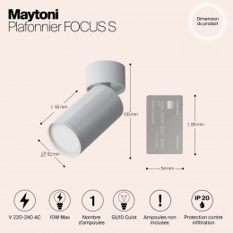 Светильник потолочный C050CL-U-1W Maytoni Белый