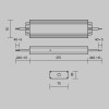 Блок питания PSL008-300W-48V-IP67 Maytoni Серебро