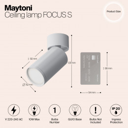 Светильник потолочный C050CL-U-1W Maytoni Белый