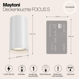 Светильник потолочный C052CL-01W Maytoni Белый