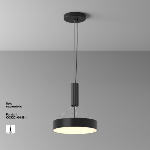 Светильник потолочный C032CL-36W3K-RD-B Maytoni Черный