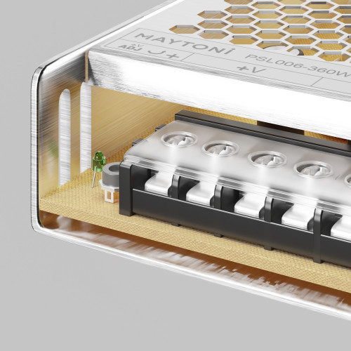 Блок питания PSL006-360W-48V-IP20 Maytoni Серебро
