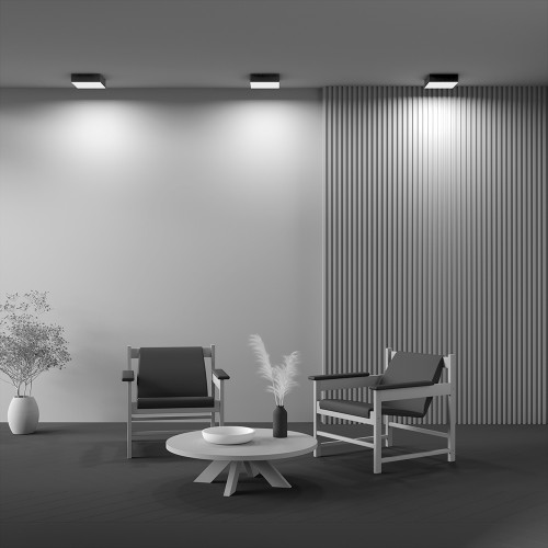 Светильник потолочный C032CL-24W4K-SQ-B Maytoni Черный
