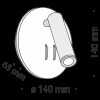 Светильник настенный C176-WL-01-6W-B Maytoni Черный
