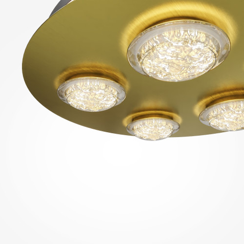Светильник потолочный MOD361CL-L58BS3K Maytoni Черный и Латунь