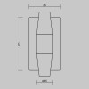 Светильник настенный MOD401WL-L6BS3K Maytoni Латунь