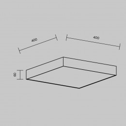 Светильник потолочный C032CL-45W3K-SQ-B Maytoni Черный