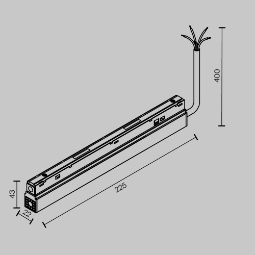Блок питания TRA034DR-100W-DD-W Maytoni Белый