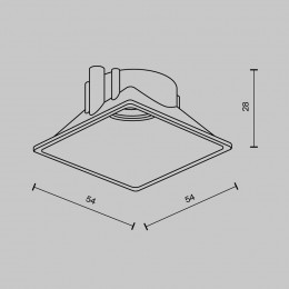 Светильник настенный Ring8-10W-SQ-BS Maytoni Латунь