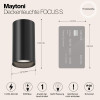 Светильник потолочный C052CL-01B Maytoni Черный