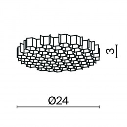 Комплектующая для светильника HoneyComb-D24 Maytoni Черный