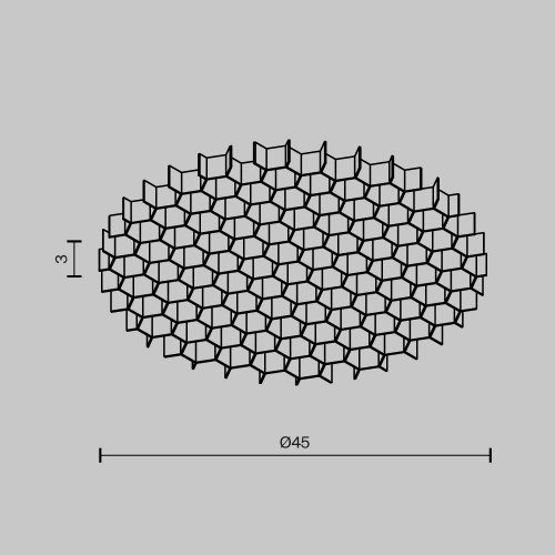 Комплектующая для светильника HoneyComb-D45 Maytoni Черный