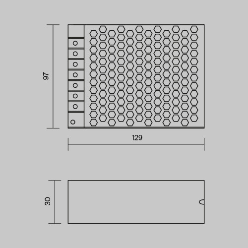 Блок питания PSL006-150W-48V-IP20 Maytoni Серебро