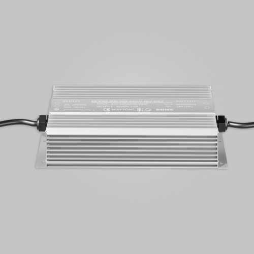 Блок питания PSL008-400W-48V-IP67 Maytoni Серебро
