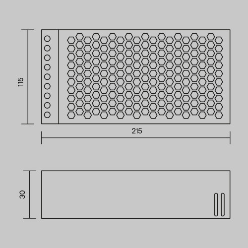 Блок питания PSL006-360W-48V-IP20 Maytoni Серебро