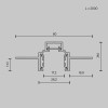 Шинопровод TRXM034-422B Maytoni Черный