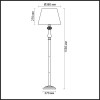 Торшер 3393/1F Odeon Light Серебристый