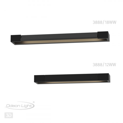 Светильник 3888/12WB Odeon Light Черный