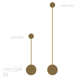 Светильник настенный 3902/5WG Odeon Light Золотой