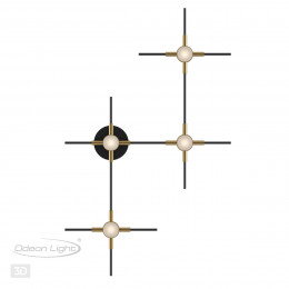 Светильник настенный 3906/14WL Odeon Light Черный