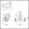 Светильник настенный 3921/1W Odeon Light Бронзовый
