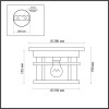 Светильник потолочный 4044/1C Odeon Light Коричневый