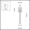 Светильник уличный 4045/3F Odeon Light Черный
