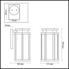 Светильник настенный 4048/1W Odeon Light Серый, черный