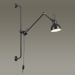 Светильник настенный 4125/1WA Odeon Light Черный