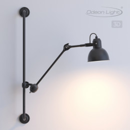 Светильник настенный 4125/1WA Odeon Light Черный