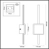 Светильник настенный 4257/12WL Odeon Light Черный