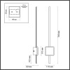 Светильник настенный 4257/18WL Odeon Light Черный