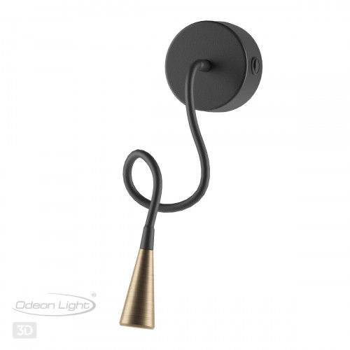Светильник настенный 4289/3WL Odeon Light Черный, бронзовый