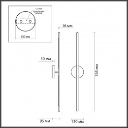 Светильник настенный 4324/12WL Odeon Light Золотой