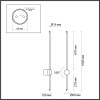 Светильник настенный 4335/18WLP Odeon Light Черный
