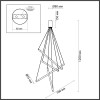 Светильник подвесной 4369/40L Odeon Light Золотой