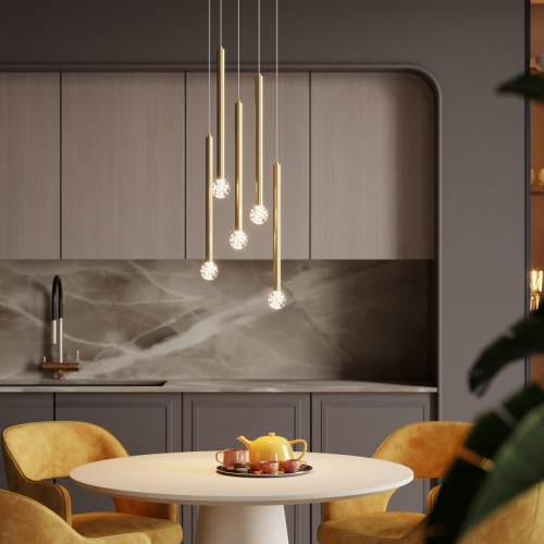 Светильник подвесной 4374/3LA Odeon Light Золотой