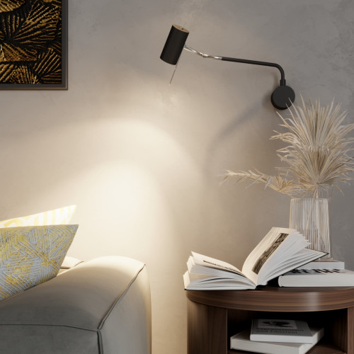 Светильник настенный 4381/1W Odeon Light Черный