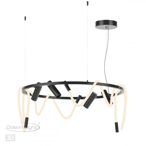 Светильник подвесной 4391/55L Odeon Light Черный