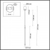 Светильник подвесной 4393/14L Odeon Light Черный