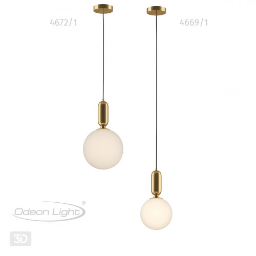 Светильник подвесной 4669/1 Odeon Light Золотой