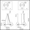 Люстра 4818/14 Odeon Light Черный