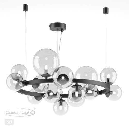 Люстра 4818/14 Odeon Light Черный